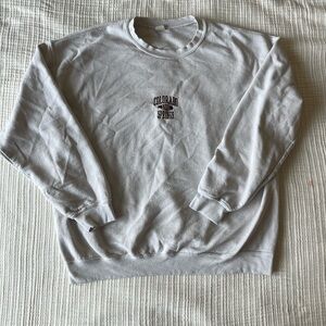 Urban Outfitters Tan and Brown Crewneck Sweater